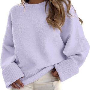 ANRABESS Oversized Crewneck Sweater